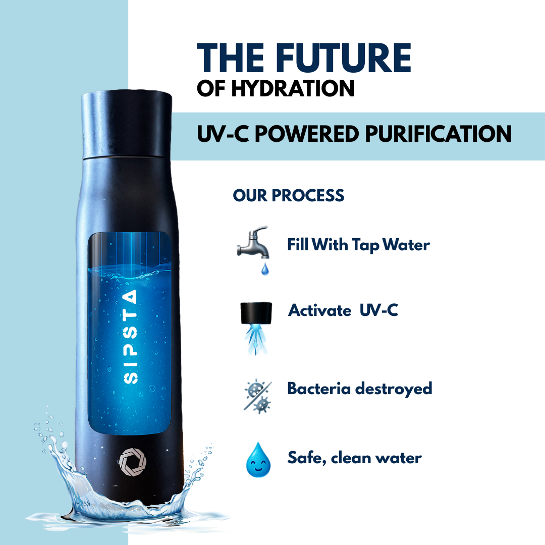 Sipsta - Self-Cleaning Smart UV Water Bottle 500ml